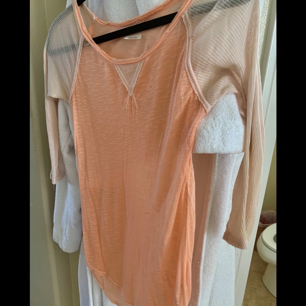 Intimately free people baseball style tee